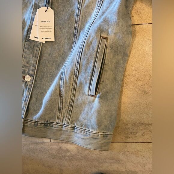 Express light blue denim jacket size M/L - Picture 12 of 15
